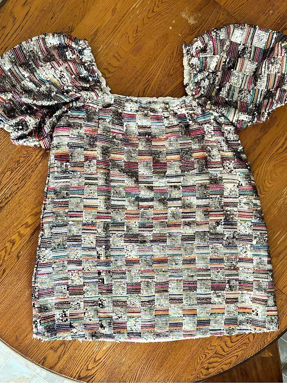 Buddylove Puff Sleeve Sequin Dress